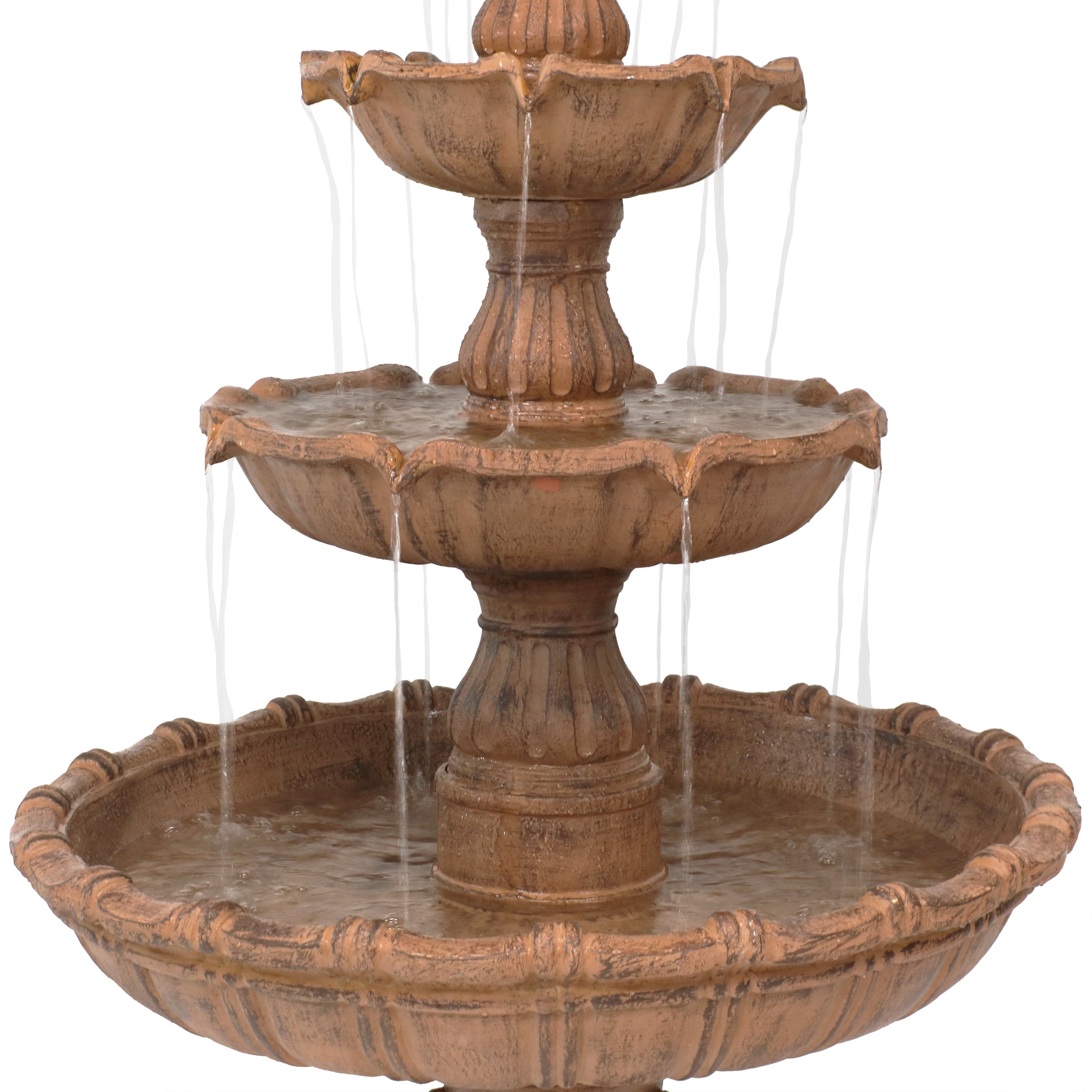 Sunnydaze Large Tiered Ball Outdoor Fountain - 80" H FC-73803