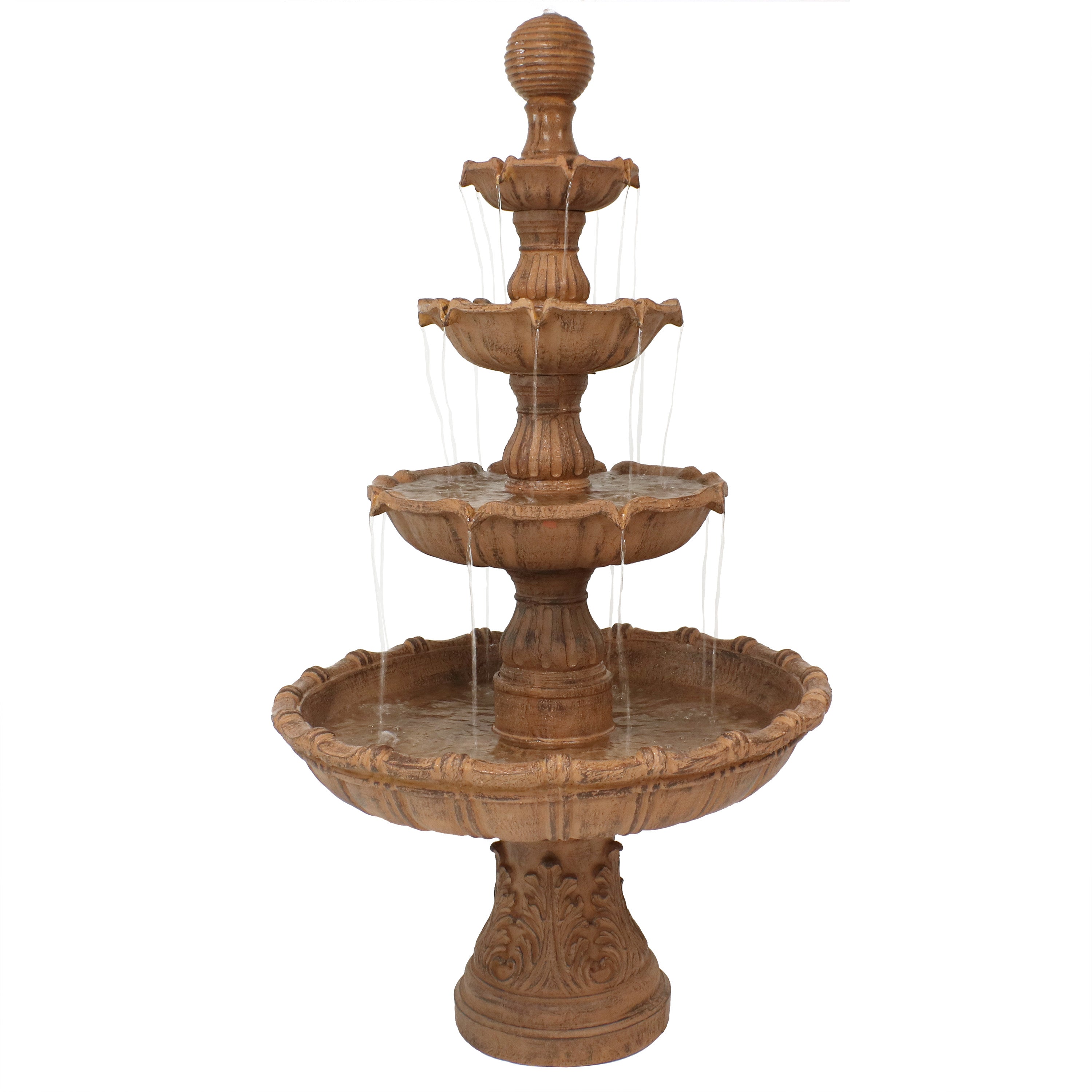 Sunnydaze Large Tiered Ball Outdoor Fountain - 80" H FC-73803