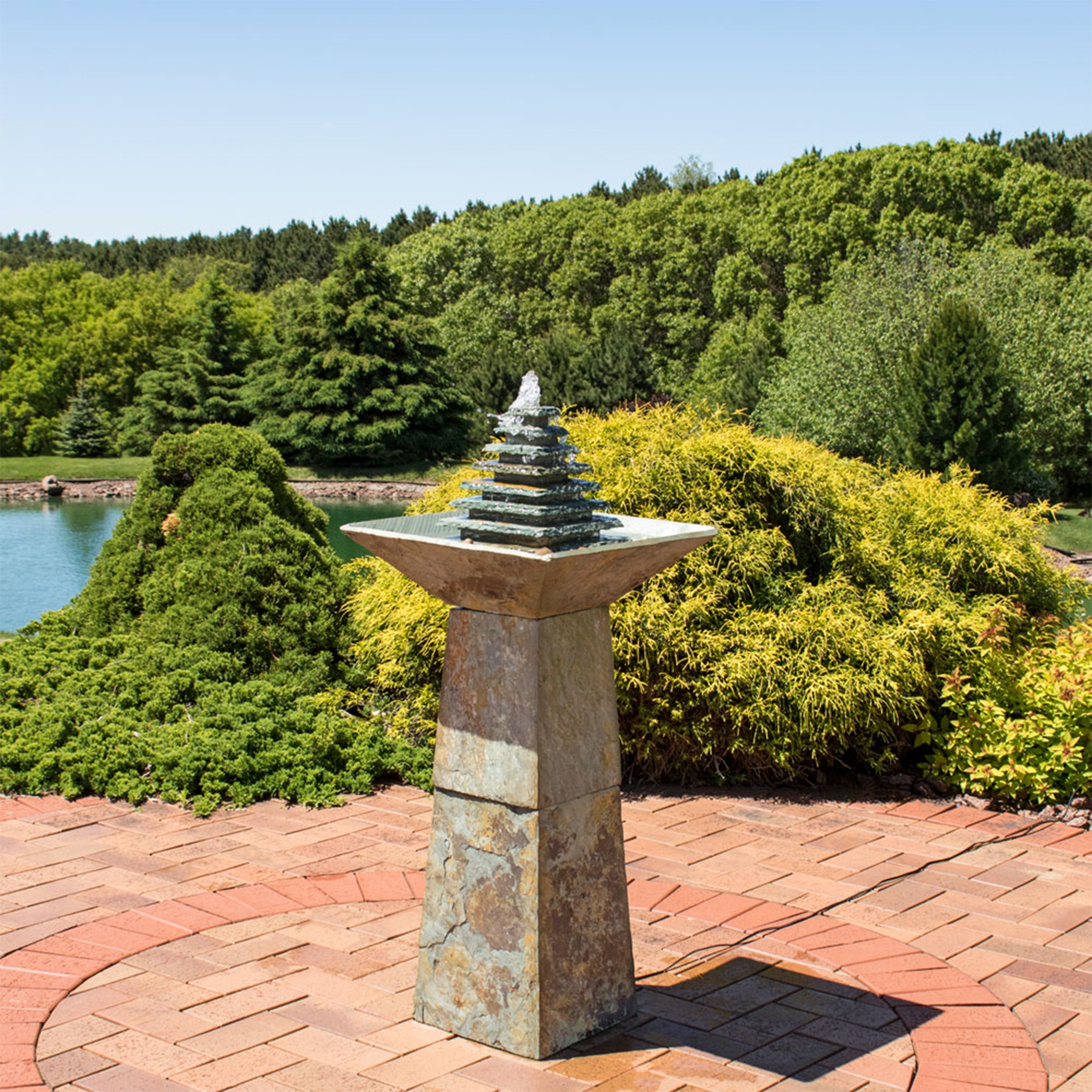 Pyramid Fountain Rio Sunnydaze 40