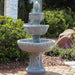 Sunnydaze Lion Head 3-Tier Outdoor Water Fountain with Electric Pump 73905-FC