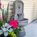 Sunnydaze Lovely Lily Polyresin Outdoor Wall Fountain with Flat Back WNC-854
