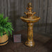 Sunnydaze Ornate Elegance Solar Water Fountain with Battery Backup - 42.5" H SL-474