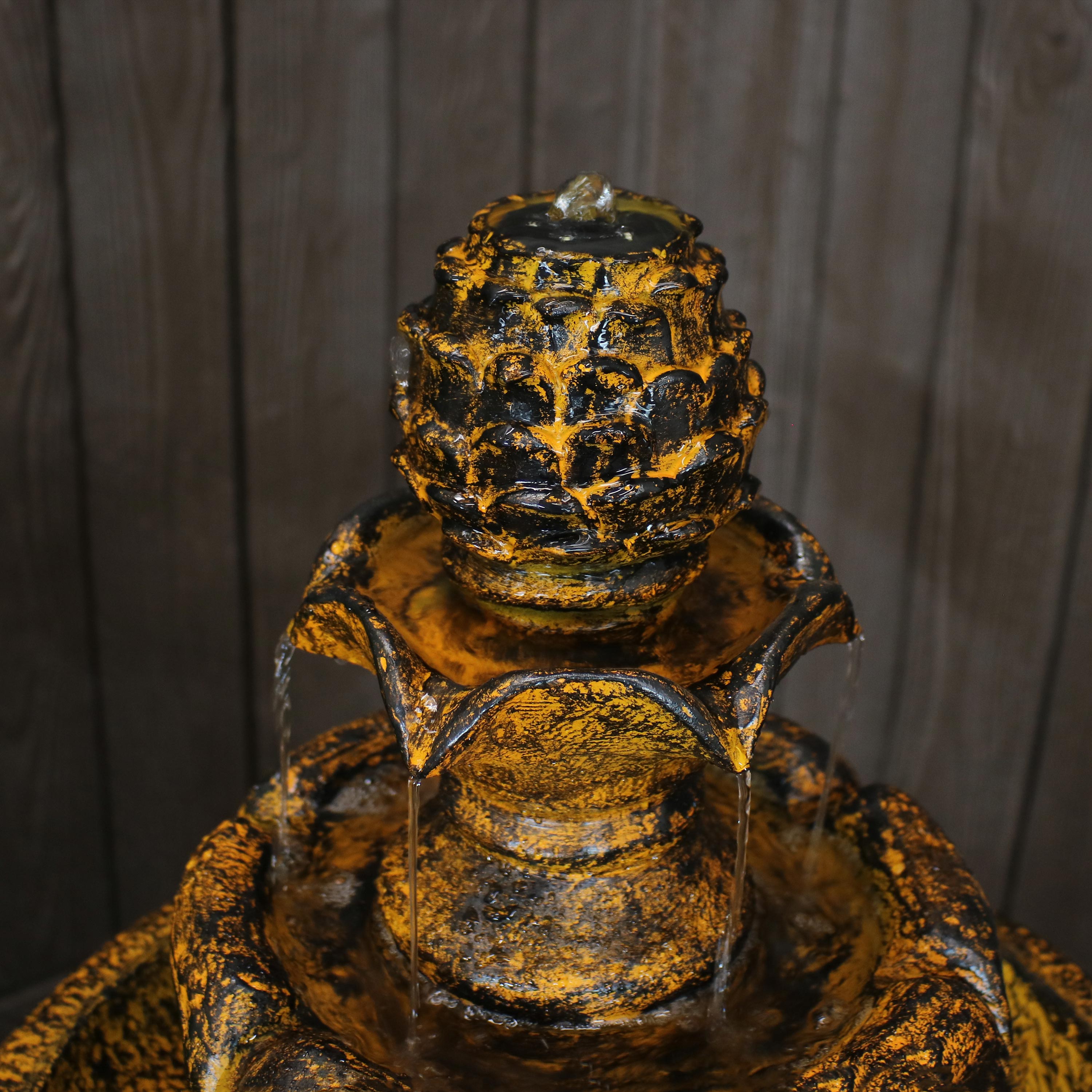 Sunnydaze Ornate Elegance Solar Water Fountain with Battery Backup - 42.5" H SL-474