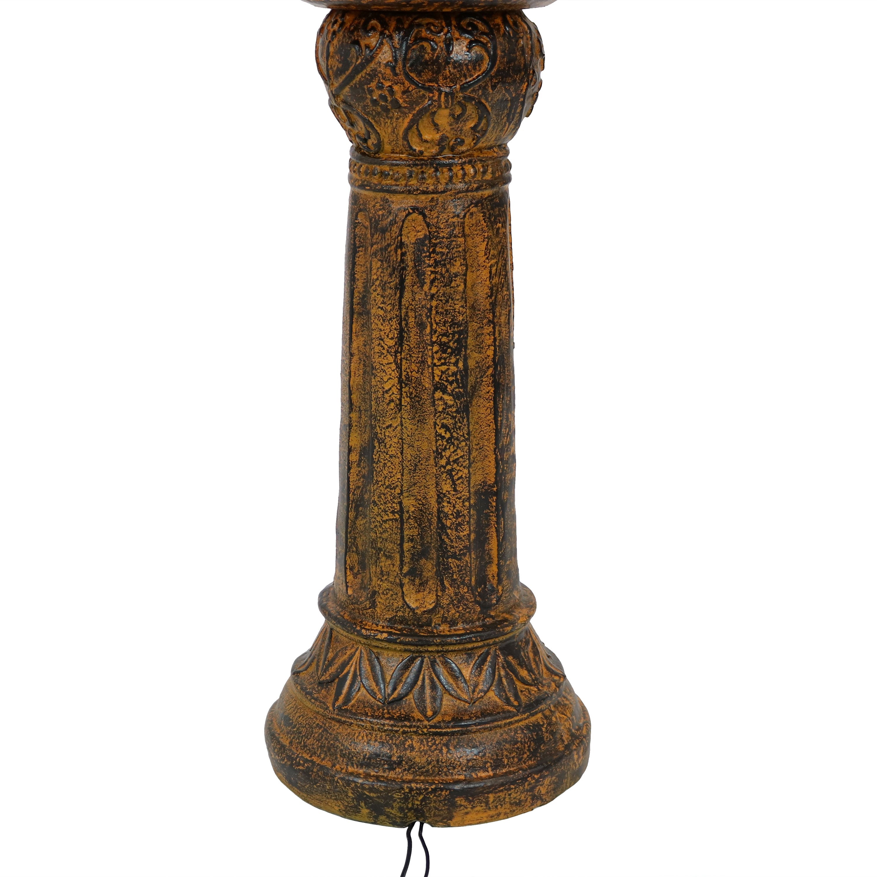 Sunnydaze Ornate Elegance Solar Water Fountain with Battery Backup - 42.5" H SL-474