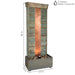 Sunnydaze Rippled Slate Water Fountain with LED Lights - 48" GSI-835