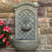 Sunnydaze Rosette Solar Wall Fountain with Battery Backup