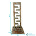 Sunnydaze Stacked Freestanding Slate Floor Fountain - 49" H GSI-806
