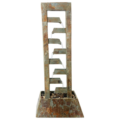 Sunnydaze Stacked Freestanding Slate Floor Fountain - 49" H GSI-806