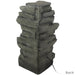 Sunnydaze Stacked Shale Outdoor Rock Waterfall Fountain with LED Lights - 38" DW-96023