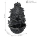 Sunnydaze Stoic Courage Lion Head Solar Fountain with Battery Backup AMP-673