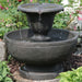 Sunnydaze Streaming Falls 2-Tier Outdoor Water Fountain - 25-Inch - Brown FC-22495
