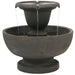 Sunnydaze Streaming Falls 2-Tier Outdoor Water Fountain - 25-Inch - Brown FC-22495