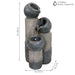 Sunnydaze Tiered Cascading Cups Solar Fountain with Battery Backup - 31.25" SL-598