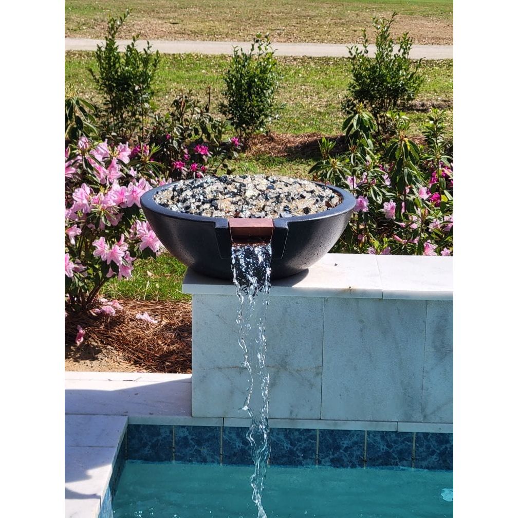 TessaRai Round Fire and Water Bowl Kit - Fountains USA