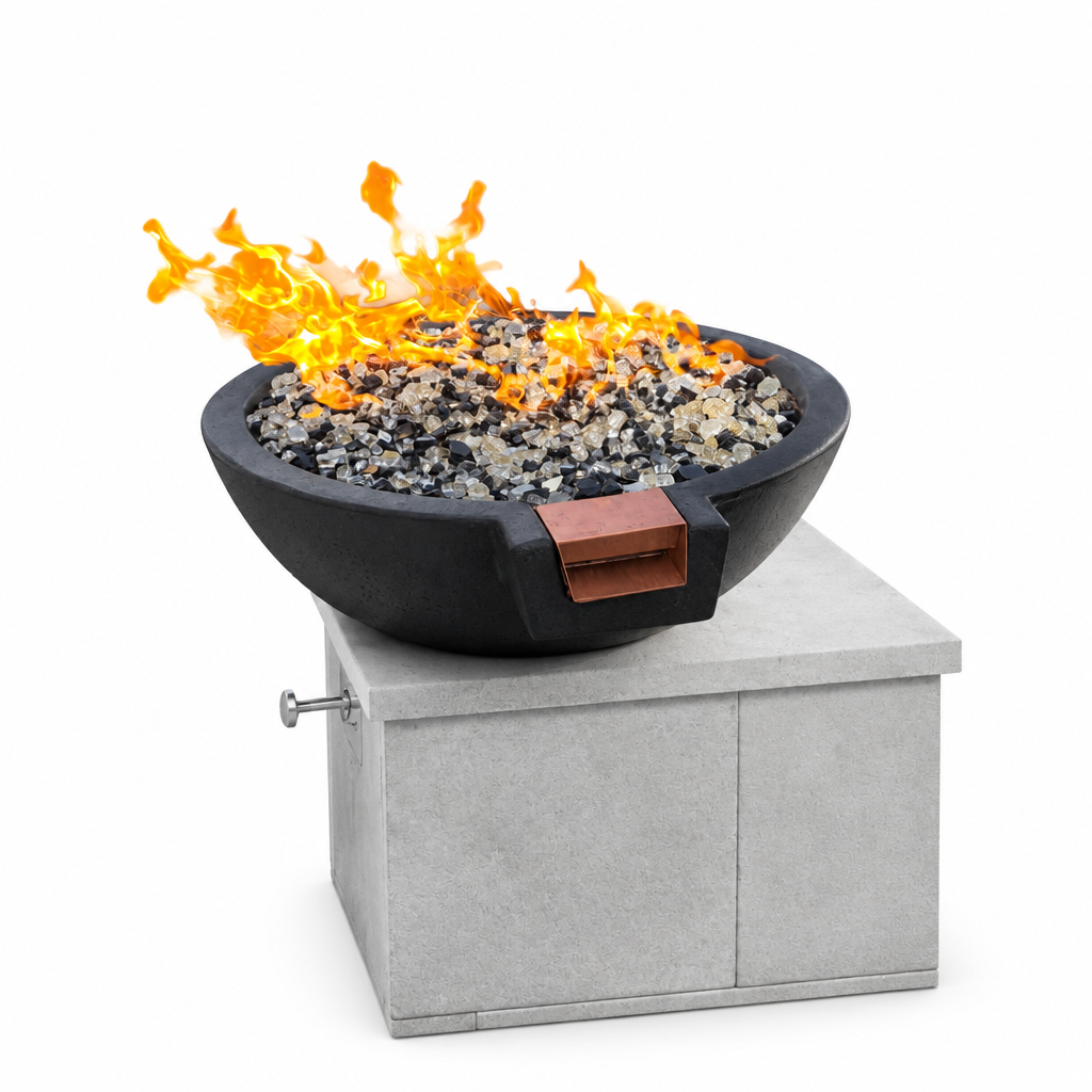 TessaRai Round Fire and Water Bowl Kit