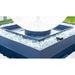 The Outdoor Plus 84" Atlas Sphere Top Square 4-way Spill Self-Contained Unit Fire & Water Fountain OPT-SGLOBE4FWE12V