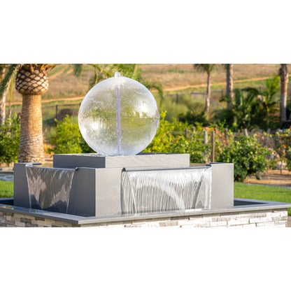 The Outdoor Plus Atlas 84" Self-Contained Unit 4-way Spill Fire & Water Fountain