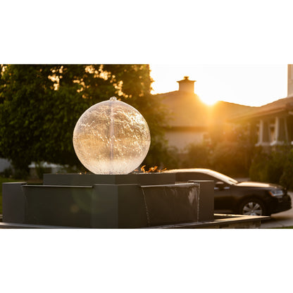 The Outdoor Plus Atlas 84" Self-Contained Unit 4-way Spill Fire & Water Fountain
