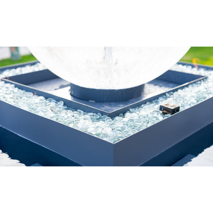 The Outdoor Plus Atlas 84" Self-Contained Unit 4-way Spill Fire & Water Fountain