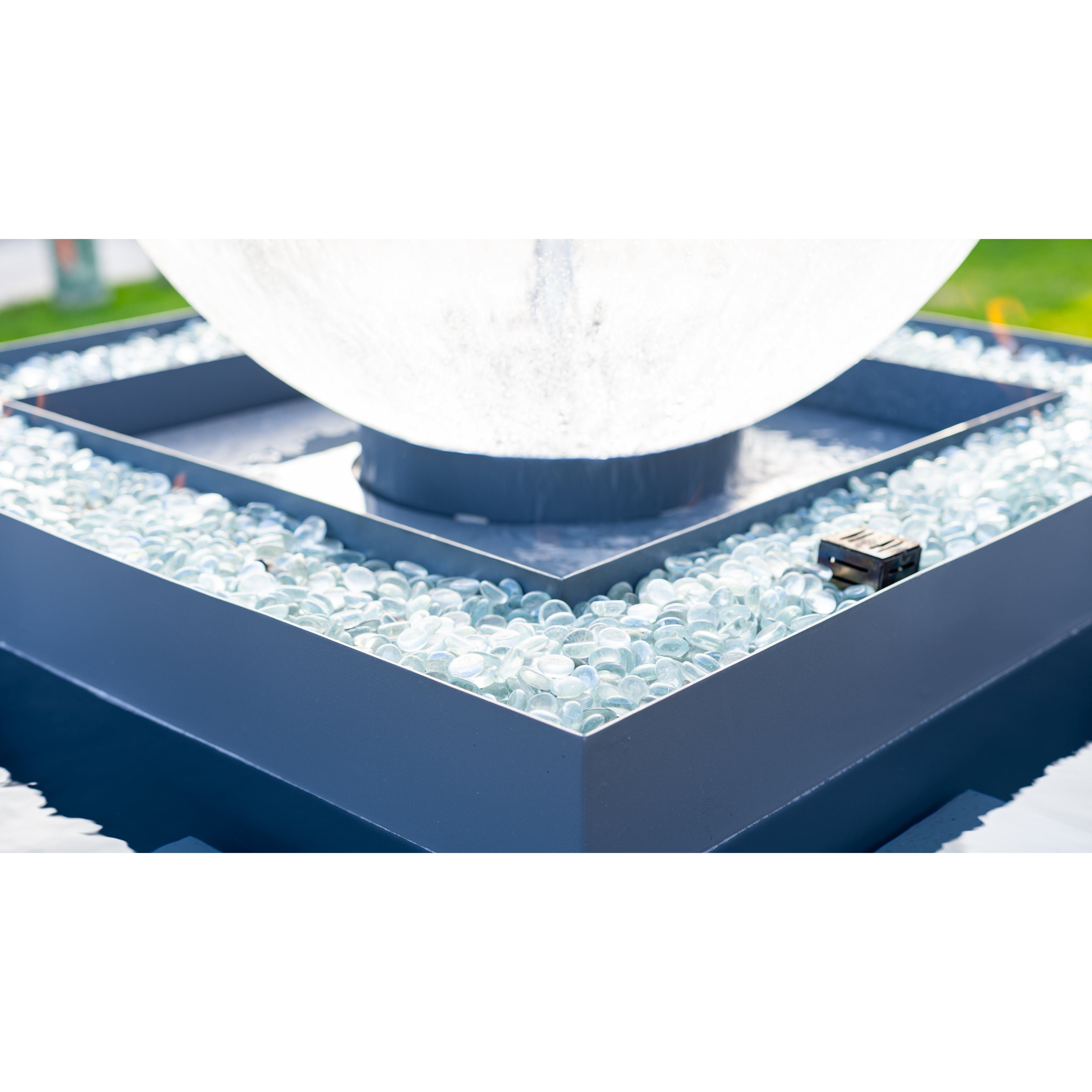 The Outdoor Plus Atlas 84" Self-Contained Unit 4-way Spill Fire & Water Fountain