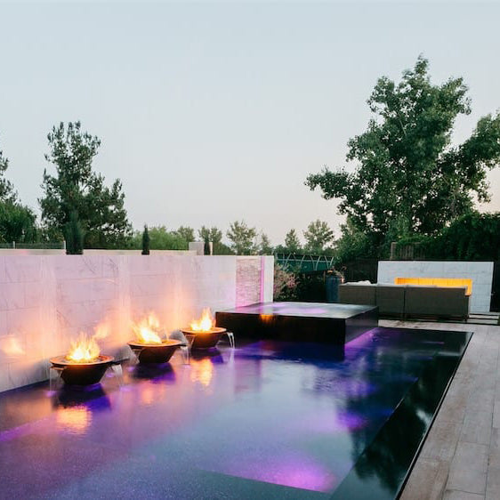 The Outdoor Plus Cazo 4 Way Fire & Water Bowl in Copper