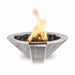 The Outdoor Plus Cazo Fire & Water Bowl – Wood Grain Concrete