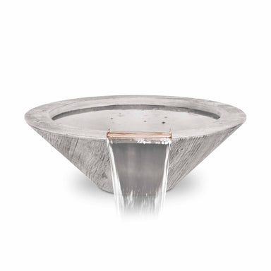 The Outdoor Plus Cazo Water Bowl – GFRC Wood Grain OPT-24RWGWO-IVY