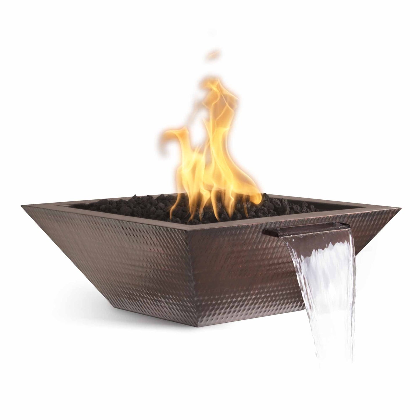 The Outdoor Plus Maya Fire & Water Bowl – Hammered Patina Copper