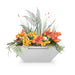 The Outdoor Plus Maya Powder Coated Metal Planter & Water Bowl OPT-36SQPCPW