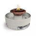 The Outdoor Plus Olympian 60″ Round Fire & Water Fountain with Cazo - 360° Spill in Copper