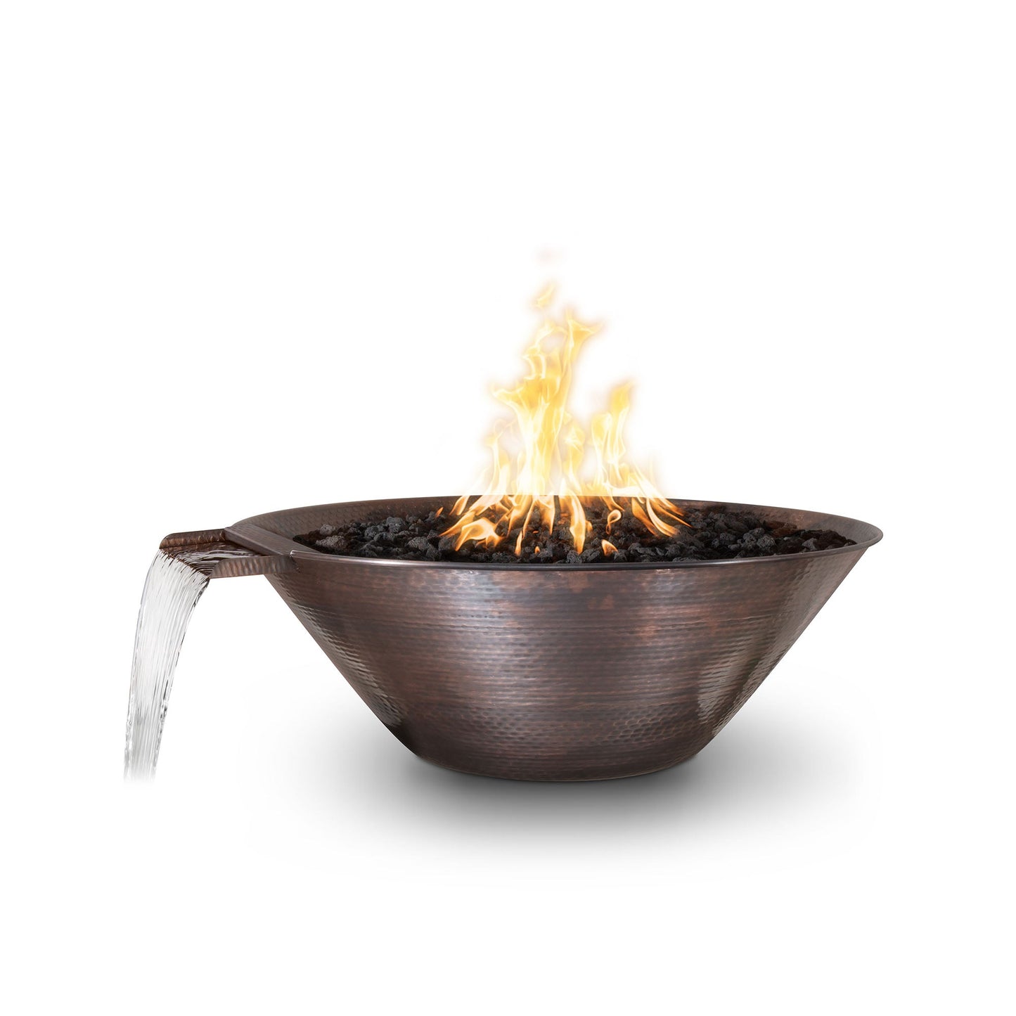 The Outdoor Plus Remi Fire & Water Bowl – Hammered Patina Copper