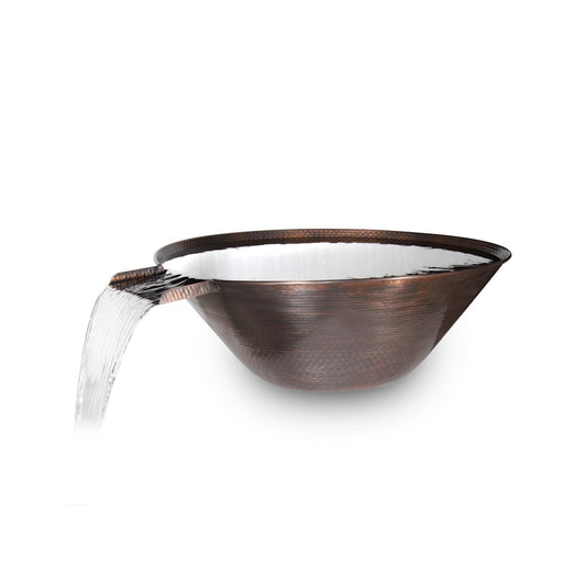 The Outdoor Plus Remi Hammered Patina Copper Water Bowl OPT-31RCWO