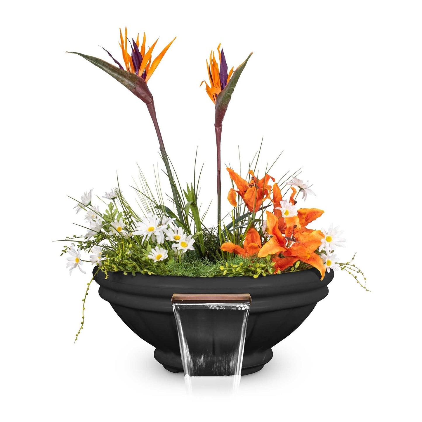 The Outdoor Plus Roma Planter & Water Bowl in GFRC Concrete