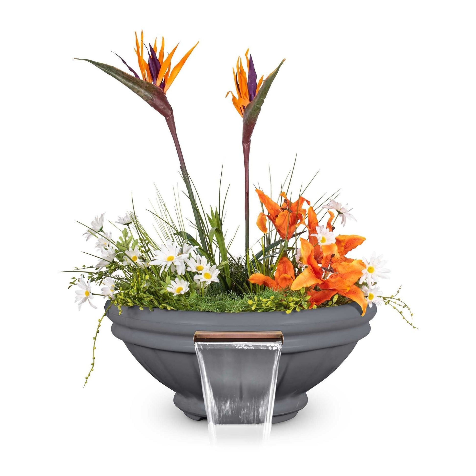 The Outdoor Plus Roma Planter & Water Bowl in GFRC Concrete
