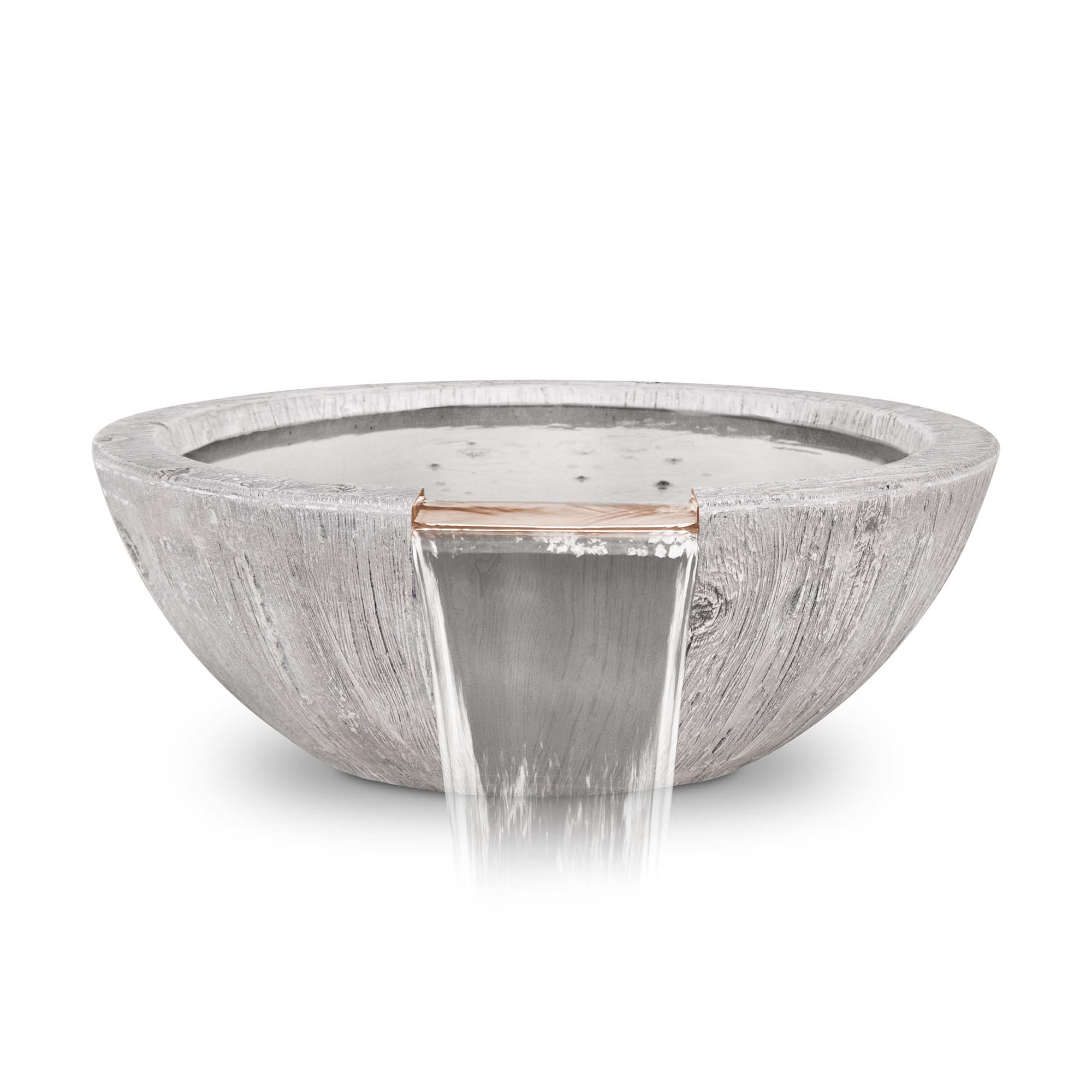 The Outdoor Plus Sedona Water Bowl – GFRC Wood Grain OPT-27RWGWO-IVY