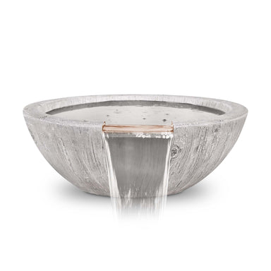 The Outdoor Plus Sedona Water Bowl – GFRC Wood Grain OPT-27RWGWO-IVY
