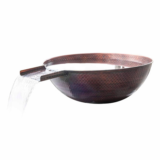 The Outdoor Plus Sedona Water Bowl – Hammered Patina Copper OPT-27RCPRWO