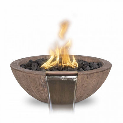 The Outdoor Plus Sedona Woodgrain Fire & Water Bowl OPT-27RWGFW