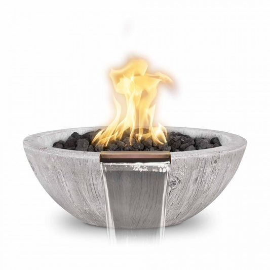The Outdoor Plus Sedona Woodgrain Fire & Water Bowl OPT-27RWGFW
