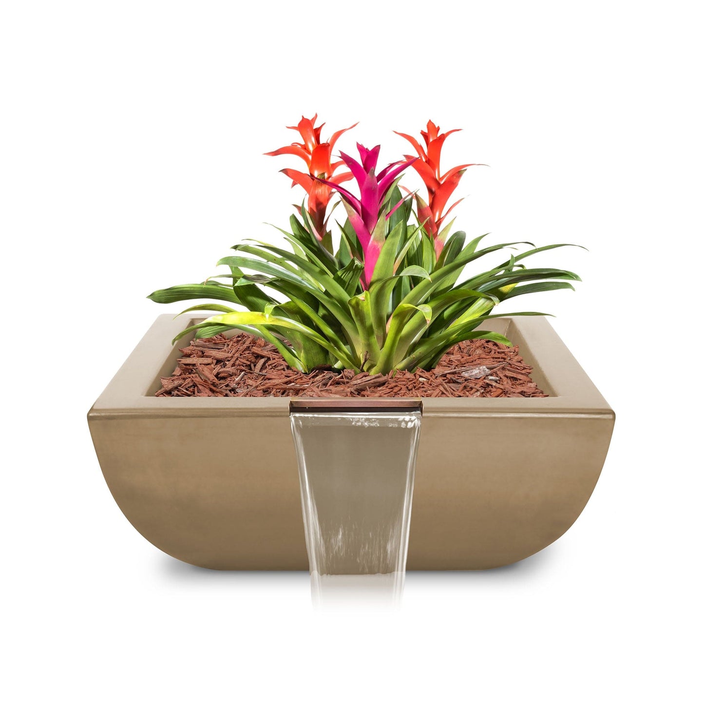 The Outdoor Plus Outdoor Fountains The Outdoor Plus Avalon Planter & Water Bowl in GFRC Concrete