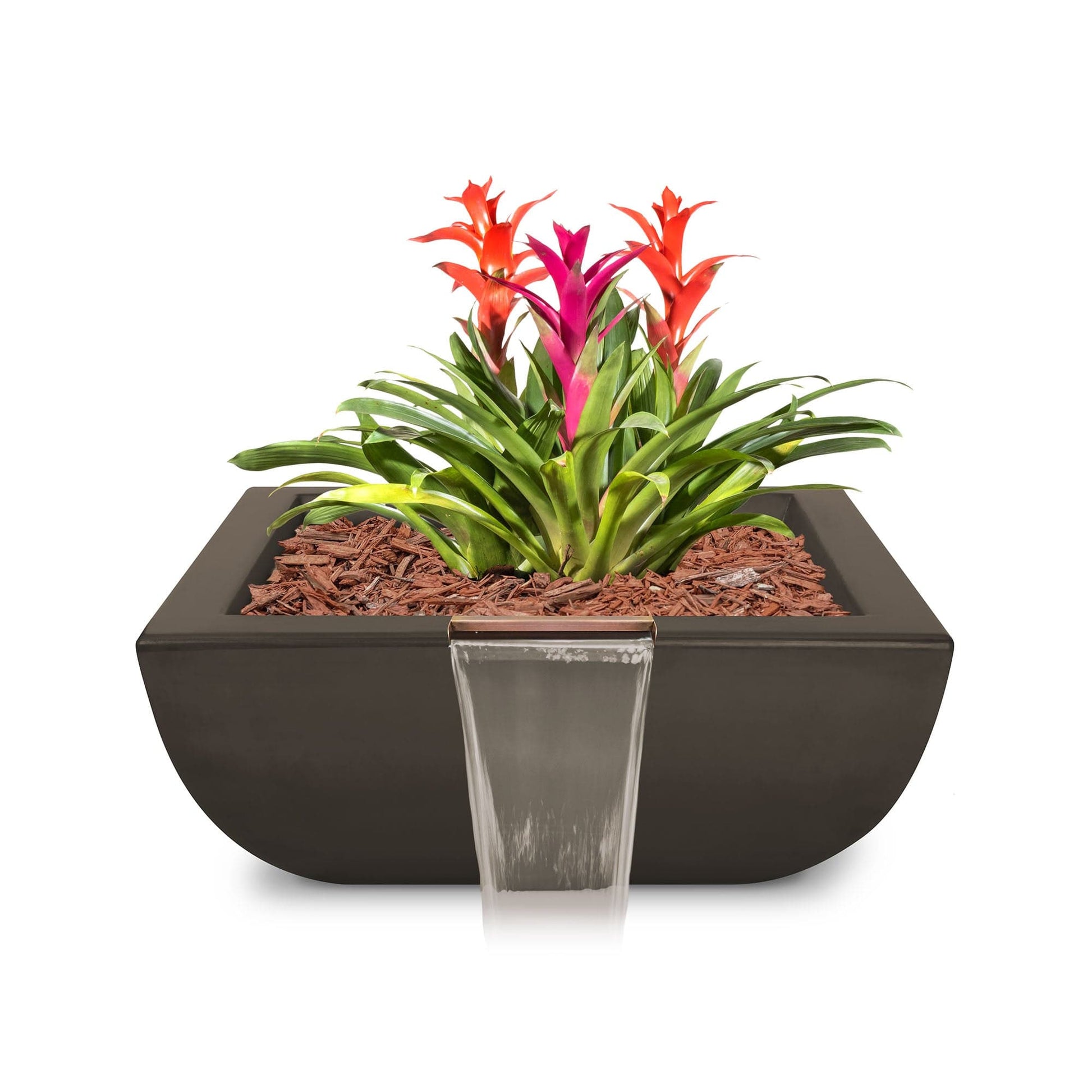 The Outdoor Plus Outdoor Fountains The Outdoor Plus Avalon Planter & Water Bowl in GFRC Concrete