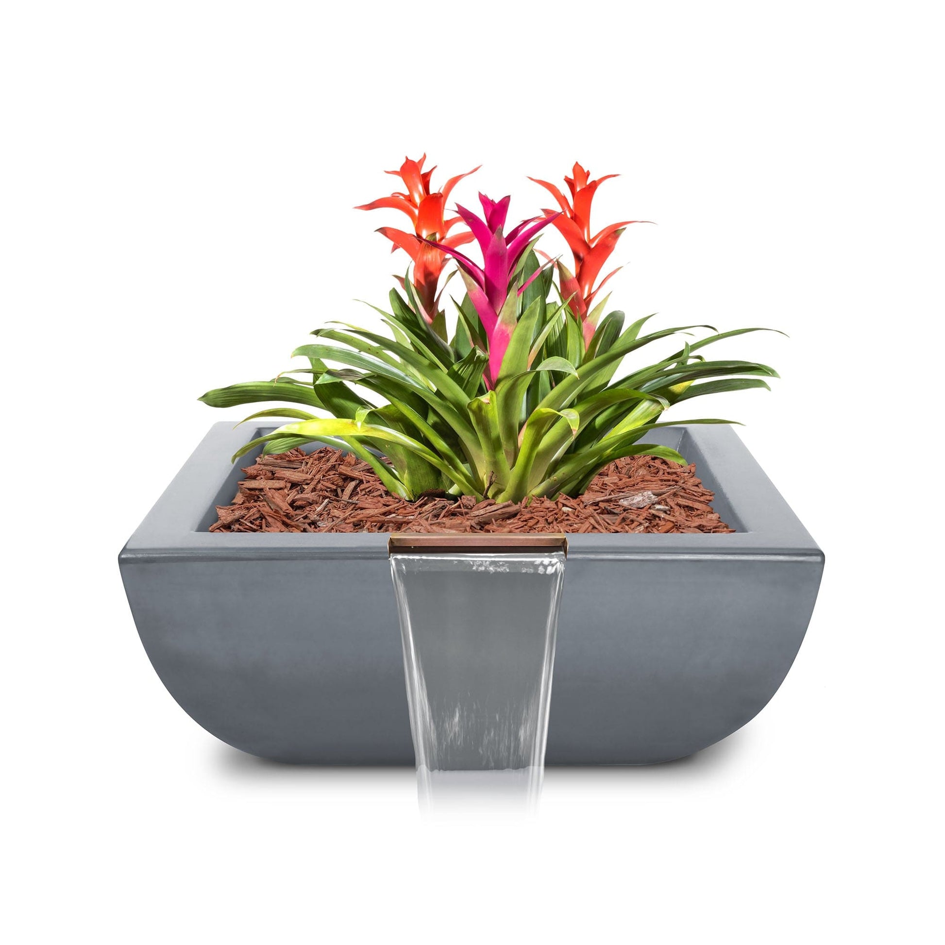 The Outdoor Plus Outdoor Fountains The Outdoor Plus Avalon Planter & Water Bowl in GFRC Concrete