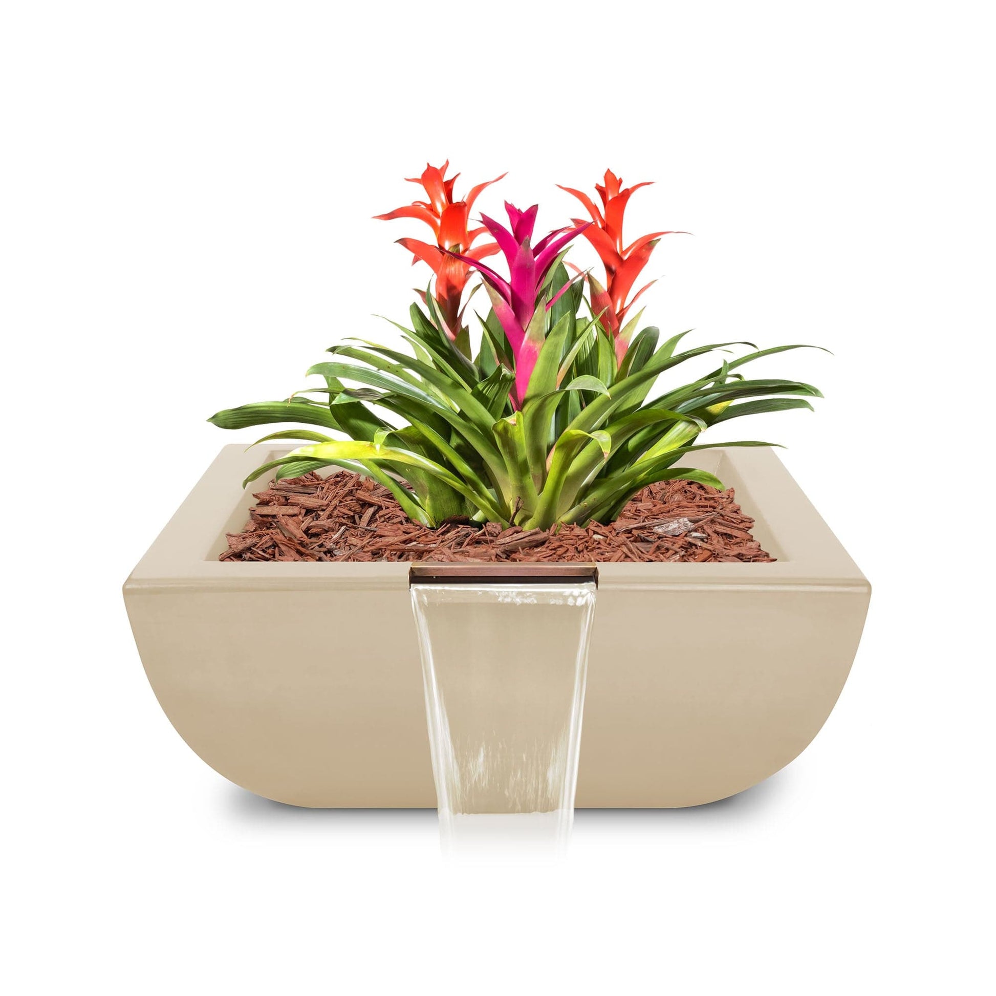 The Outdoor Plus Outdoor Fountains The Outdoor Plus Avalon Planter & Water Bowl in GFRC Concrete