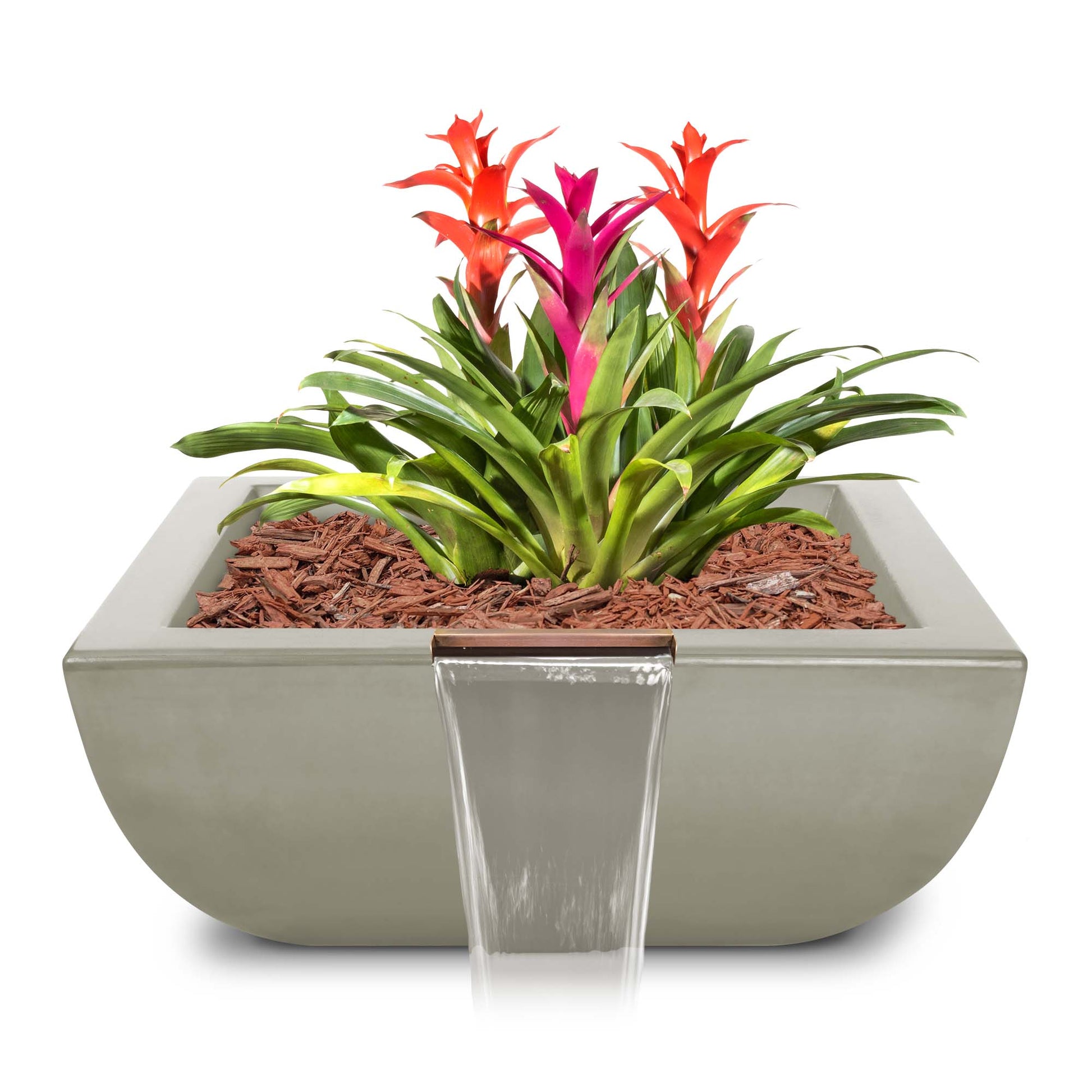 The Outdoor Plus Outdoor Fountains The Outdoor Plus Avalon Planter & Water Bowl in GFRC Concrete