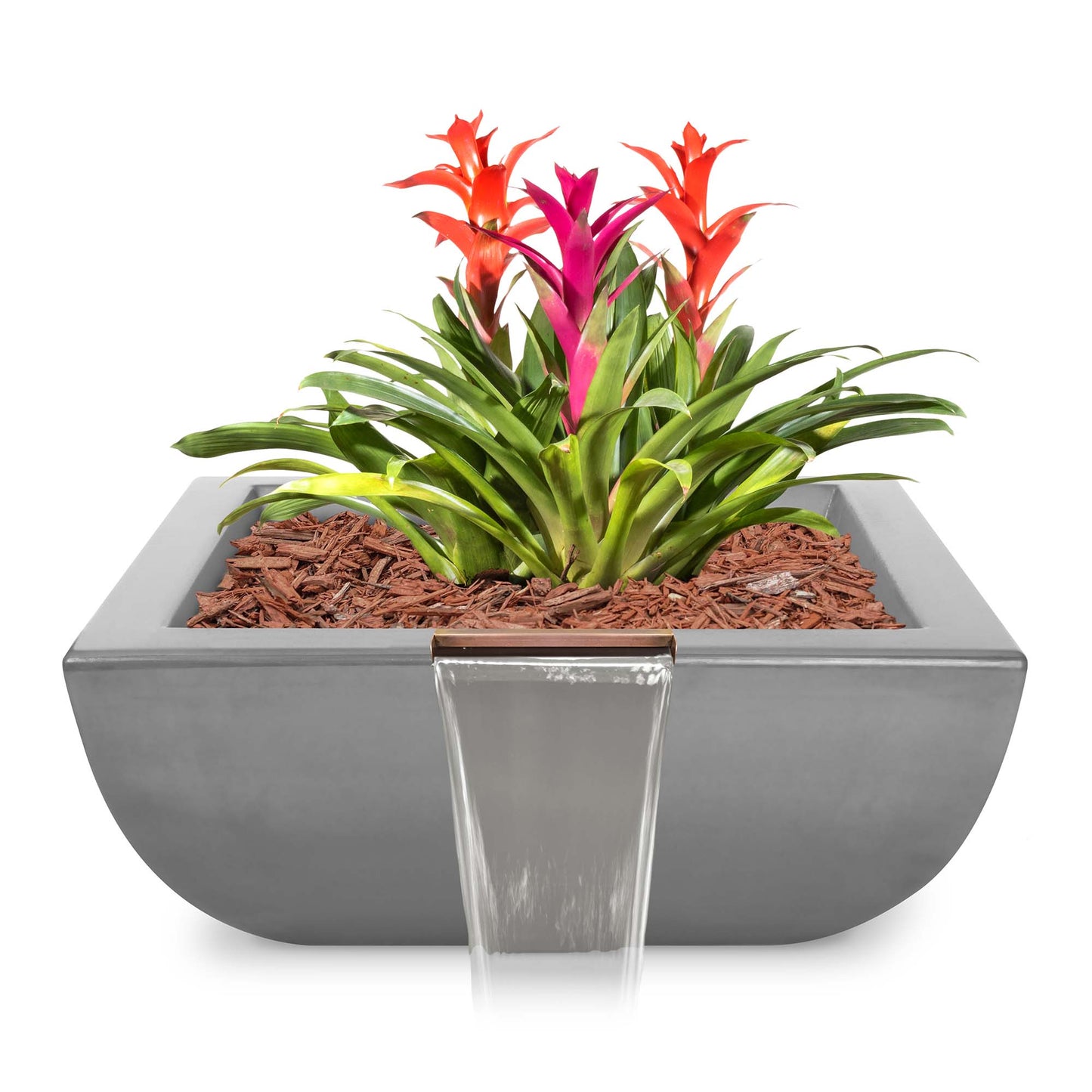 The Outdoor Plus Outdoor Fountains The Outdoor Plus Avalon Planter & Water Bowl in GFRC Concrete
