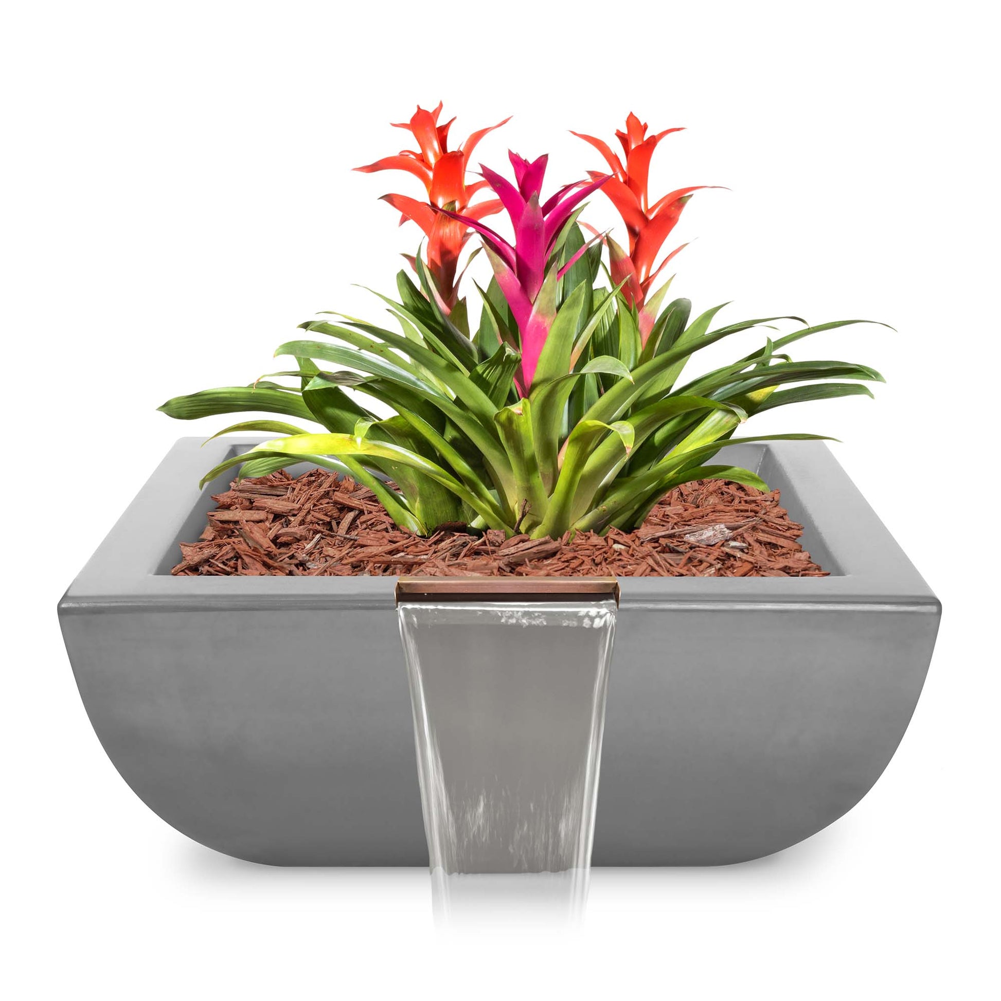 The Outdoor Plus Outdoor Fountains The Outdoor Plus Avalon Planter & Water Bowl in GFRC Concrete