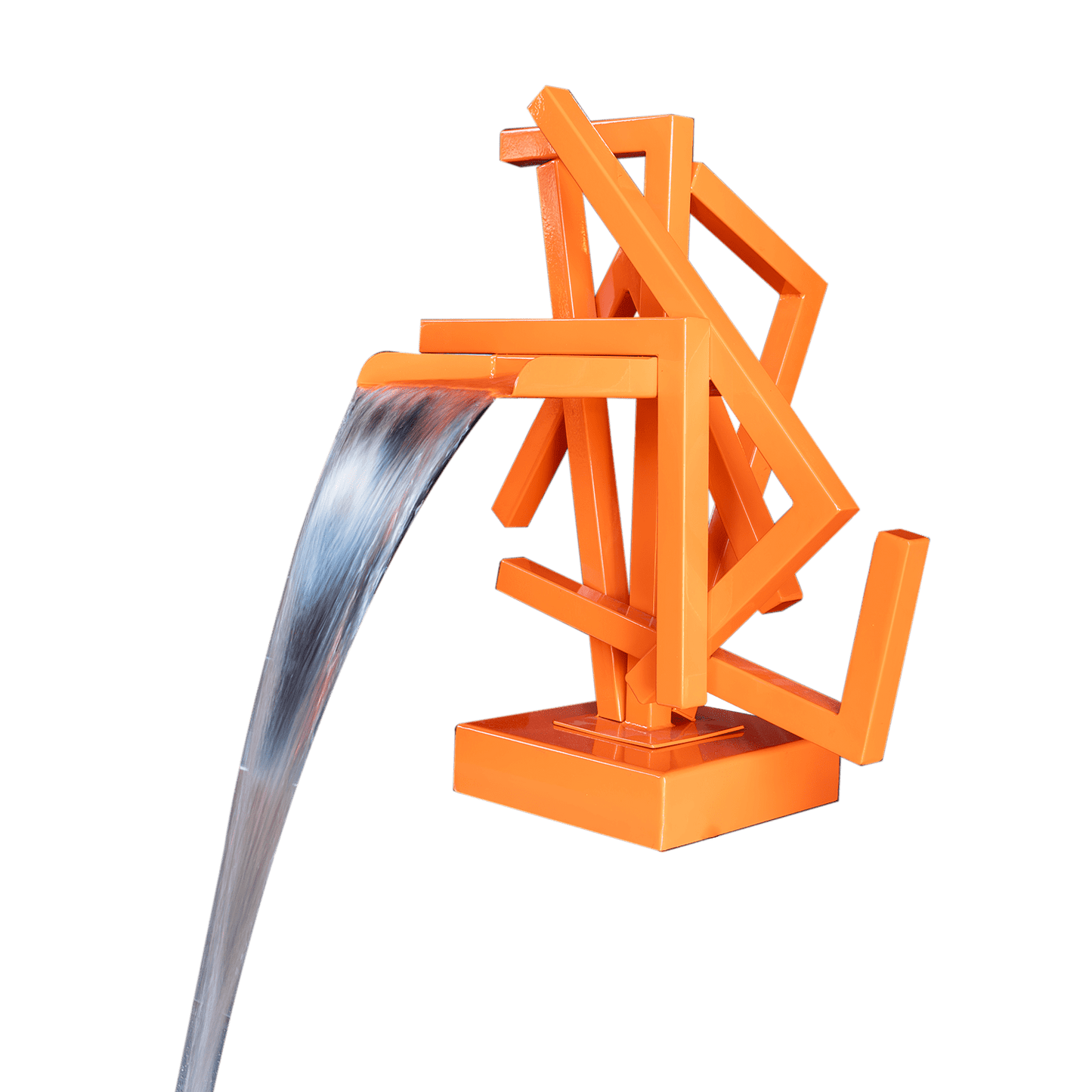 The Outdoor Plus Outdoor Fountains The Outdoor Plus Designer Series Feature 8 Waterfall in Powder Coated Metal