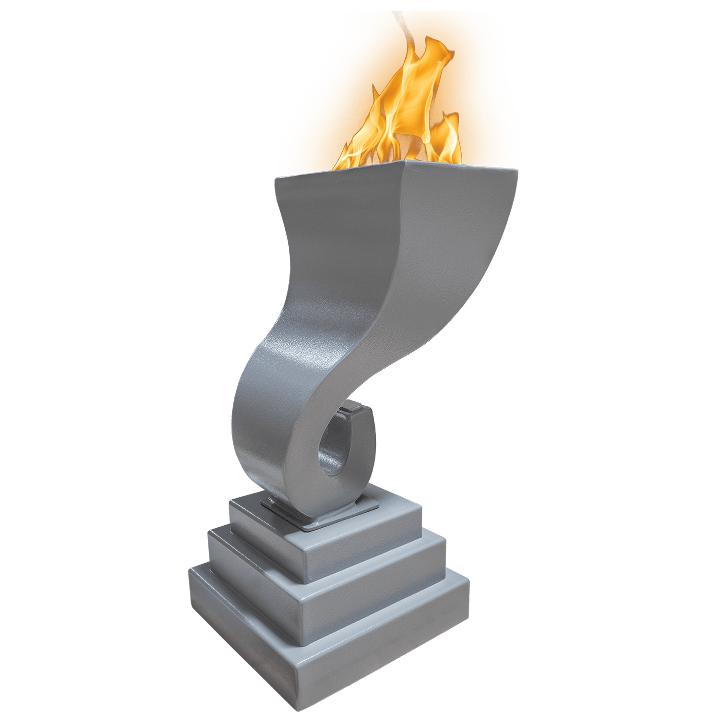 The Outdoor Plus Outdoor Fountains The Outdoor Plus Designer Series Feature 9 Fire Pillar in Powder Coated Metal