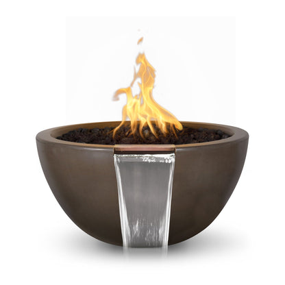 The Outdoor Plus Outdoor Fountains The Outdoor Plus Luna Fire & Water Bowl in GFRC Concrete