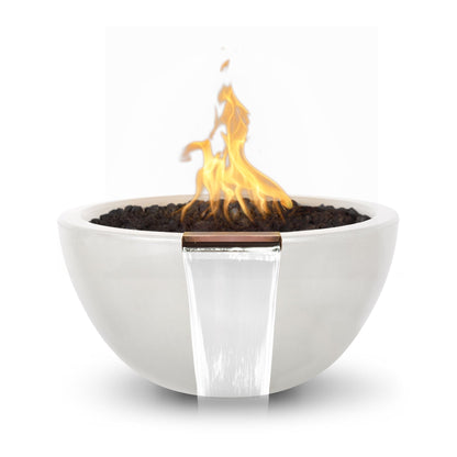 The Outdoor Plus Outdoor Fountains The Outdoor Plus Luna Fire & Water Bowl in GFRC Concrete